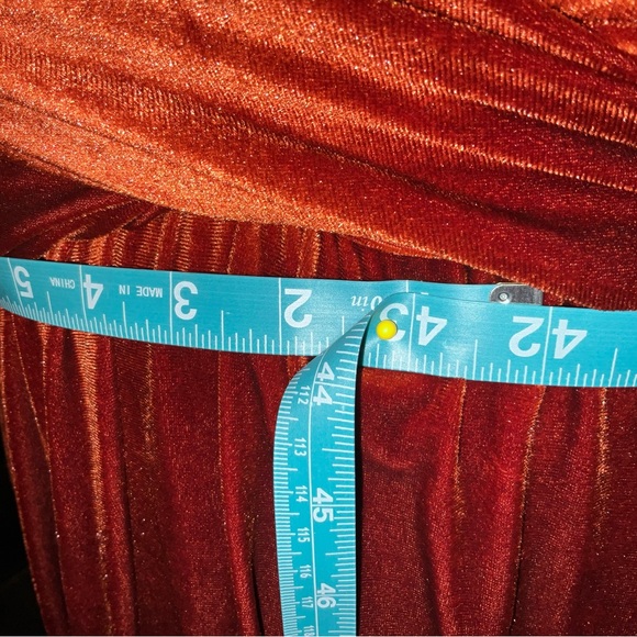Orange Velvet SHEIN Dress 1x! - Picture 6 of 9